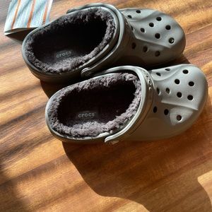 Crocs with fur brand new